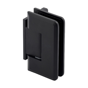 Matte Black Wall Mount with Offset Back Plate Majestic Series Hinge