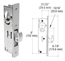 CRL 31/32" Backset Narrow Stile Hook Latch Deadlock