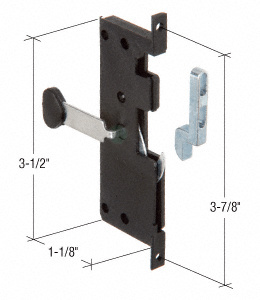 CRL Screen Door Latch and Pull with 3-7/8" Screw Holes