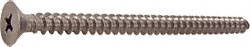 CRL Brushed Nickel 10 x 3" Wall Mounting Flat Head Phillips Sheet Metal Screws