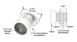 CRL White "Giant Screen" Door Viewer