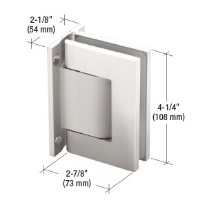 Wall Mount 90° Spring and Hydraulic Self-Closing Glass Door Hinge