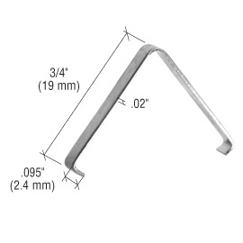 CRL Insert Corner Spring 3/4" Height - .095" Width - .02" Thick