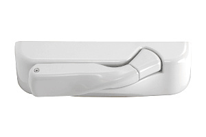 CRL Truth® Encore White, Left Hand Folding Handle and Cover