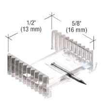 CRL Clear 1/2" x 5/8" Window Grid Retainers - Carded