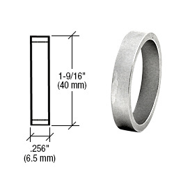 CRL Satin Anodized .256" Straight Cylinder Ring