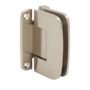 CRL Brushed Nickel Roman 037 Series Wall Mount 'H' Back Plate Hinge