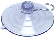 CRL 2-1/2" Large Suction Cups with Metal Hooks