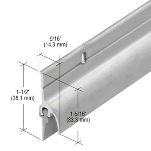 CRL Aluminum 36" Door Rain Drip with Vinyl Sweep