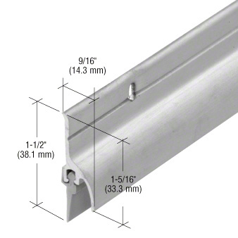 CRL Aluminum 36" Door Rain Drip with Vinyl Sweep