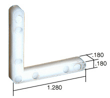 CRL Corner Key - 1.28" Leg; .180" Width - Bulk 100/Pk