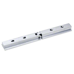 CRL-Blumcraft® Satin Anodized Vertical Adjustable Hand Rail Corner Splice