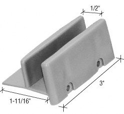 CRL 1-11/16" Wide Sliding Shower Door Bottom Guide