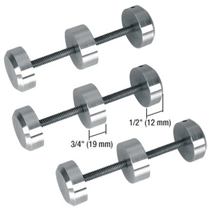 CRL Brushed Stainless Surround Sound Spacer Studs for Bullet Resistant Protective Barrier Systems