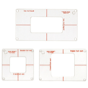 CRL Quik-Draw Mirror Outlet Cut-Out Template Set