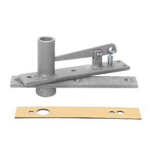 Rixson® Heavy-Duty Long Pivot Pin Center-Hung Top Pivot with Polished Brass Cover Plate