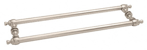 CRL Polished Nickel Colonial Style 18" Back-to-Back Towel Bars