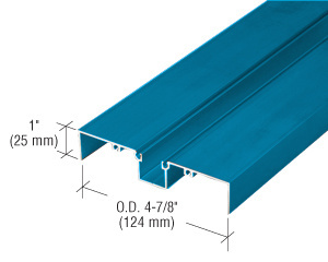  CRL 487 Powder Coated OfficeFront™ Deep Pocket Glazing Insert - 24'-2"