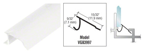 CRL White Snap-In Vinyl Glazing Bead