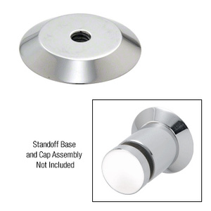 CRL 316 Polished Stainless Steel 1" Trim Plate for Standoff Bases