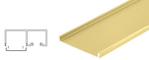 CRL Satin Brass Snap-In Filler Strip for Sliding Door Pocket