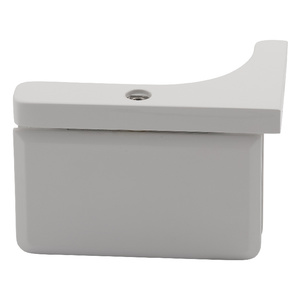 Gloss White Wall Mount with Reversible "L" Bracket Montreal Series Hinge