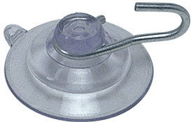 CRL 1-1/8" Small Suction Cups with Metal Hooks