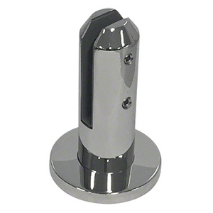 CRL Polished Stainless Steel 2205 Round Surface Mount Friction Fit Spigot