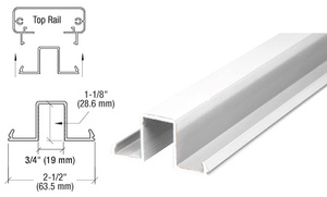 CRL Oyster White 200, 300, 350, and 400 Series 241" Glass Rail Infill