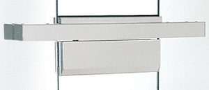 CRL Satin Anodized 4-1/2" Single Floating Header for Overhead Concealed Door Closers - Custom Length
