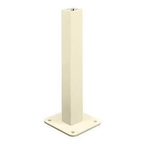 CRL Oyster White ARS Surface Mount Aluminum Stanchion