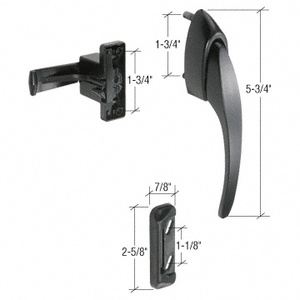 CRL Black Lever Pull Latch