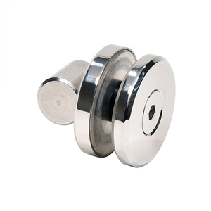 CRL Polished Stainless Replacement Fixed Panel Fitting for Crescent Series Sliding System