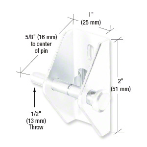 CRL White Push-Pull Door and Window Lock