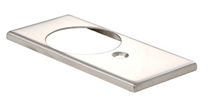 CRL Polished Stainless Cover for Floor Mounted Bottom Free-Swinging Pivot