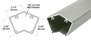 CRL Agate Gray 100 Series 42" 135 Degree Fascia Mount Post Only for 100 Series Rails