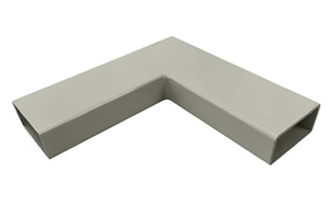 CRL Agate Gray 1100 Series 1”x 2” Aluminum 90º Corner Tubing