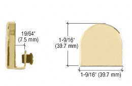 CRL Brass Door Mounted Strike Plate