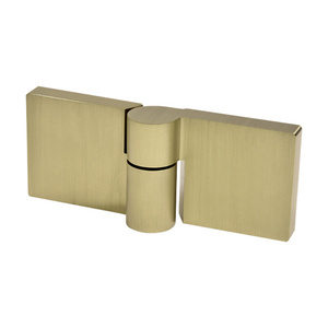 CRL Brushed Bronze Lugano Series Glass to Glass 180 Degree Hinge - For Right Hand Door