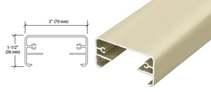 Oyster White 200X Series 241" Long Top Rail