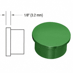 CRL Painted Flat End Cap for 1-1/2" Outside Diameter Tubing