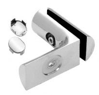 CRL Polished Chrome Hydroslide 90 Degree Wall-to-Glass Bracket