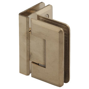 Satin Brass 90º Glass to Glass Premier Series Hinge