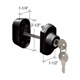 CRL Black Keyed Deadbolt Lock
