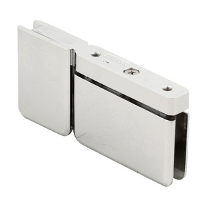 CRL Polished Nickel Top or Bottom Mount Prima Pivot Hinge with Attached U-Clamp