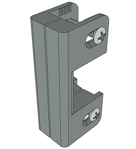 CRL Aluminum Finish Replacement Strike for 896 Removable Mullion Used with 1295 Rim Panic Device