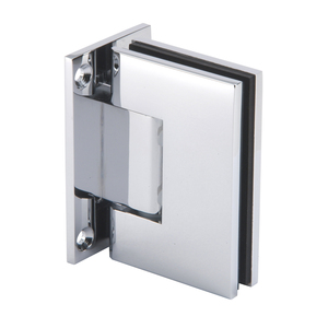 CRL Polished Chrome Melbourne Wall Mount Full Back Plate Hinge