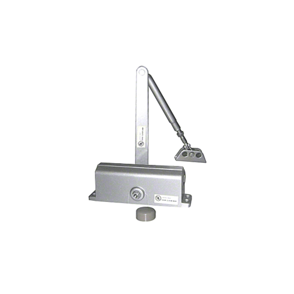 Surface Mounted Door Closer Fixed Power in Silver (Size 4)