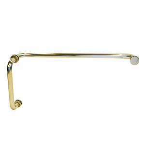 CRL Brushed Bronze 8" Pull Handle and 18" Towel Bar BM Series Combination With Metal Washers