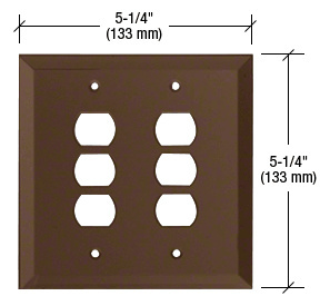 CRL Bronze Six Despard Glass Mirror Plate